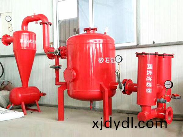 離心(xin)+砂石+網式(shi)三級過濾站